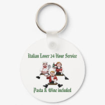 Italian Lover 24 Hour Service Pasta & Wine includ keychains by CaringHearts Italian Lover 24 Hour Service Pasta & Wine includ keychains