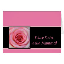 Italian Mother's Day rose card