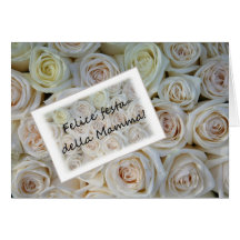 Italian Mother's Day rose card