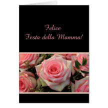 Italian Mother's Day rose card