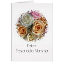 Italian Mother's Day rose card