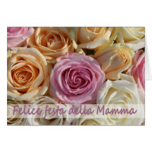 Italian Mother's Day rose card