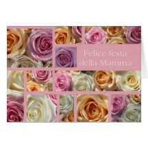 Italian Mother's Day rose card
