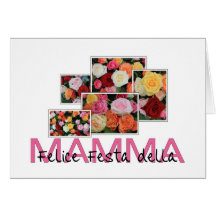 Italian Mother's Day rose card