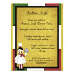 Italian Night Dinner Party Invitation