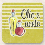 Italian Oil & Vinegar Cork Coaster