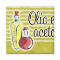Italian Oil & Vinegar Kitchen Magnet by pinkinkart Italian Oil & Vinegar Kitchen Magnet