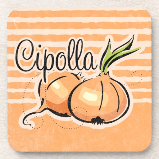 Italian Onion Cork Coaster