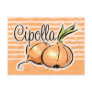 Italian Onion Recipe Card Postcard