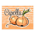 Italian Onion Recipe Card Postcard