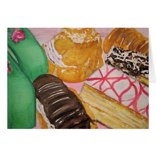 Italian Pastries Card Zazzle
