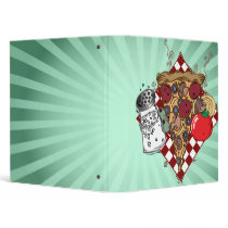 italian pizza recipe notebook binders