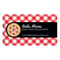 Italian Pizza Restaurant business cards