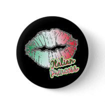 Italian Princess Giltter Lips Button