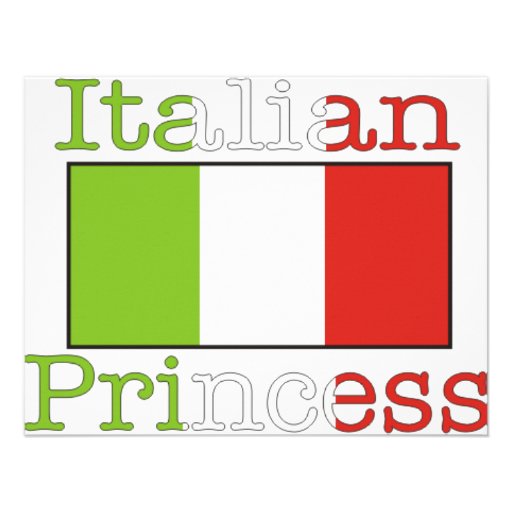 Italian Princess Personalized Invite