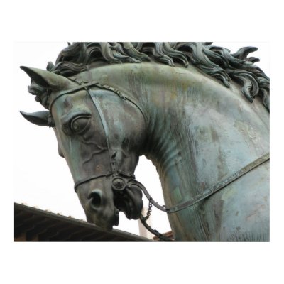Italian Renaissance sculpture of a horse Print by gothicarts