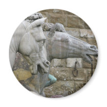 Italian Renaissance sculpture of horses magnets by gothicarts Italian Renaissance sculpture of horses magnets