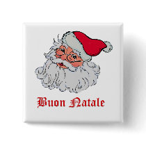 Italian Santa Claus #2 Pinback Buttons button