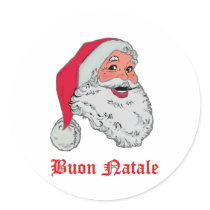 Italian Santa stickers