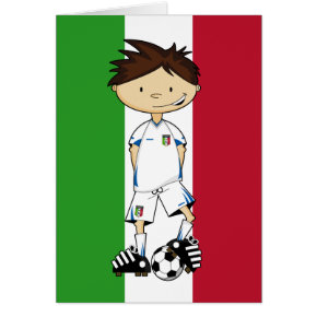 Italian Soccer Boy Card card