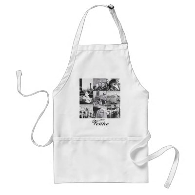 Italian Souvenir Apron Venice Italy Collage Photo by BellaRossini