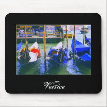 Italian Souvenir Gift Gondolas of Venice Mousepad