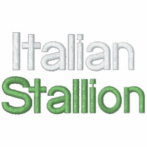 Italian Stallion Red Hoodie embroidered shirts