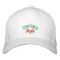 Italian Style Embroidered Baseball Cap