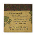 Italian Style - Restaurant/Store Add Magnet