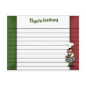 Italian Styled Recipe Card postcard