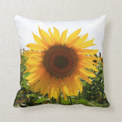 Italian Sunflower Throw Pillow
