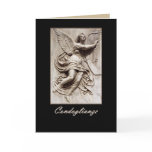 italian, condoglianze, sympathy, card, angel,