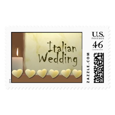 Italian Wedding Postage Stamps