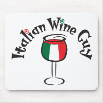 Italian Wine Guy1 mousepads by WIneObsessions Italian Wine Guy1 mousepads