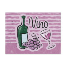 Italian Wine Recipe Card postcards by pinkinkart Italian Wine Recipe Card postcards