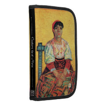 Italian Woman portrait painting  Vincent van Gogh Folio Planners