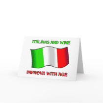 Italians And Wine, Improve With Age Cards