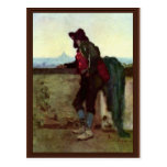 Italians On The Pincio Hill (Rome) By Grigorescu Post Card