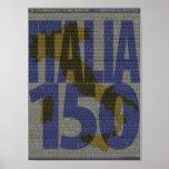 Italy 150th Anniversary Poster