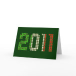 Italy 2011 New Year Italian flag gift cards