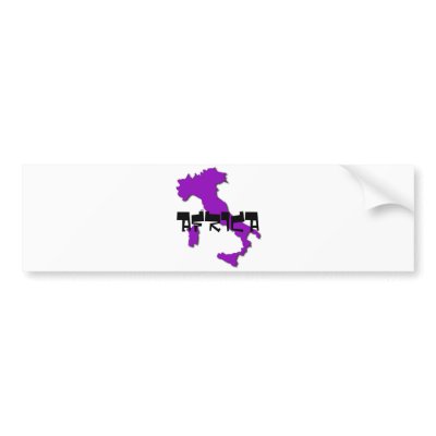 italy, AFRICA Bumper Sticker by polidoro76