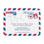 ITALY Air Mail Wedding Save the Date 3x4 Magnet