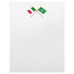 Italy and Umbria crossed flags Letterhead Design