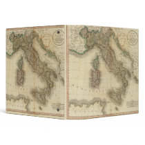 Italy Atlas Map 3 Ring Binder