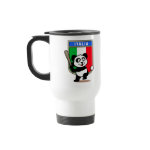 This cute little panda is ready to play for the Italian team! Panda holds a bat and is about to swing at the ball. Great for fans of the Italia baseball team or Italian baseball players.