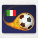 Italy Blazing Soccer mousepads