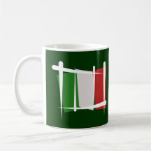 Italy Brush Flag Coffee Mug