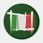 Italy Brush Flag Fridge Magnet