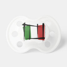 Italy Brush Flag Pacifier