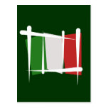 Italy Brush Flag Post Card
